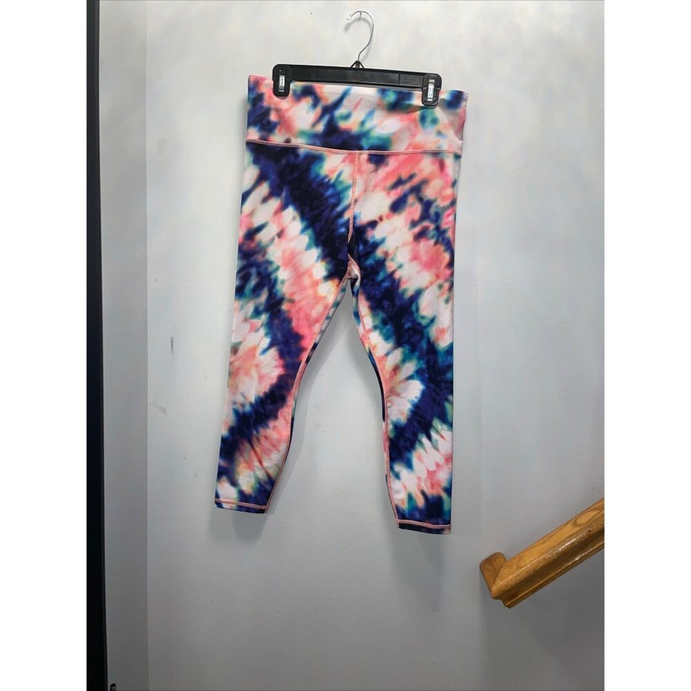 Athleta‎ Womens Leggings Elation Tie Dye 7/8 Tight Colorful L